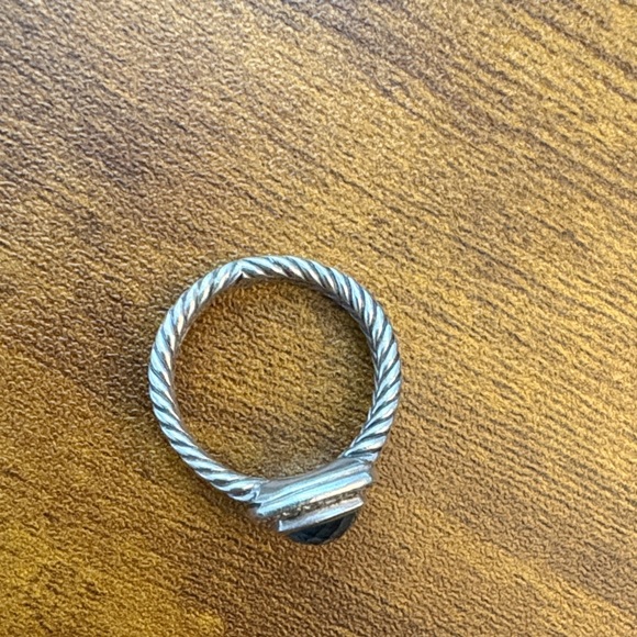 David Yurman Ring and Earring Set with Blue Stones - Picture 6 of 13